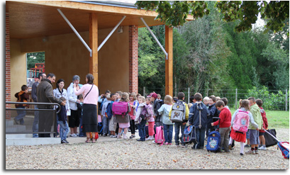 Rentrée scolaire à Chaon